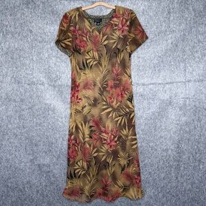 Virgo Vintage Jungle Cheetah Print Maxi Dress- Sz 16P‎